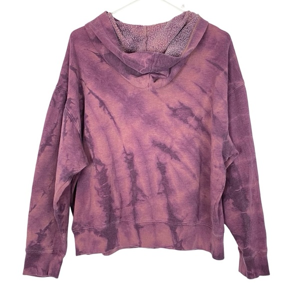 Hand Painted Floral Mandala Hoodie Womens Small Sweatshirt Pullover Pink Pocket - Picture 2 of 14